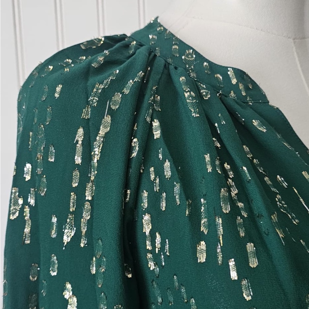Lilly‎ Pulitzer Silk Long Sleeve Button Up Blouse Size XS - Picture 5 of 12